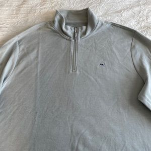 Vineyard Vines grey quarter zip shirt